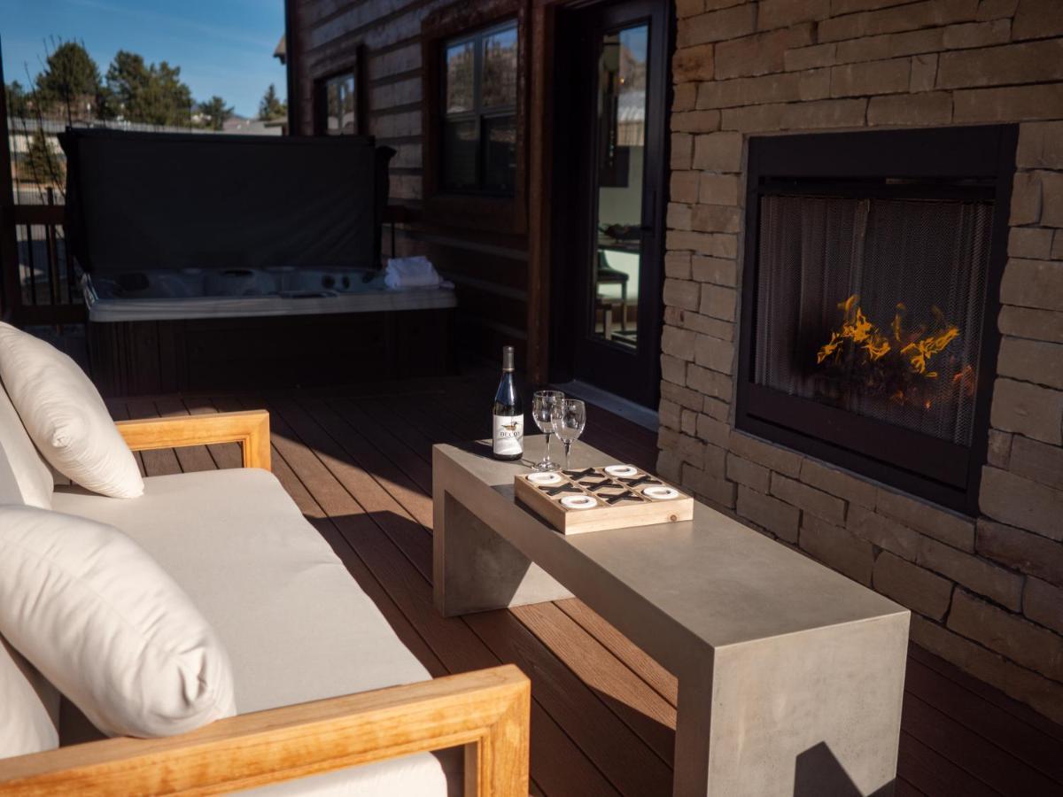 エステス・パーク Chic Retreat Indoor Outdoor Fireplace, Private Jacuzzi, Great Location!ヴィラ エクステリア 写真